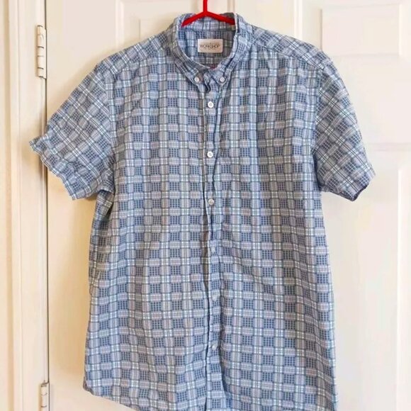 JB Workshop Button Down Men's Size Large Short Sleeve - Picture 1 of 5